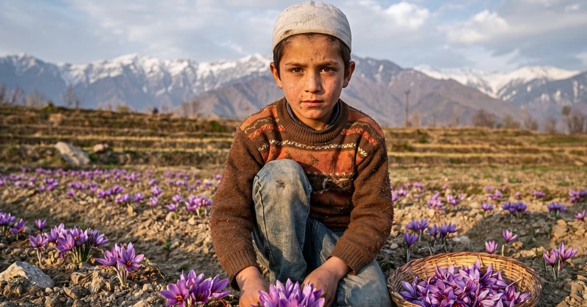 Generations of Pampore Saffron Harvesting