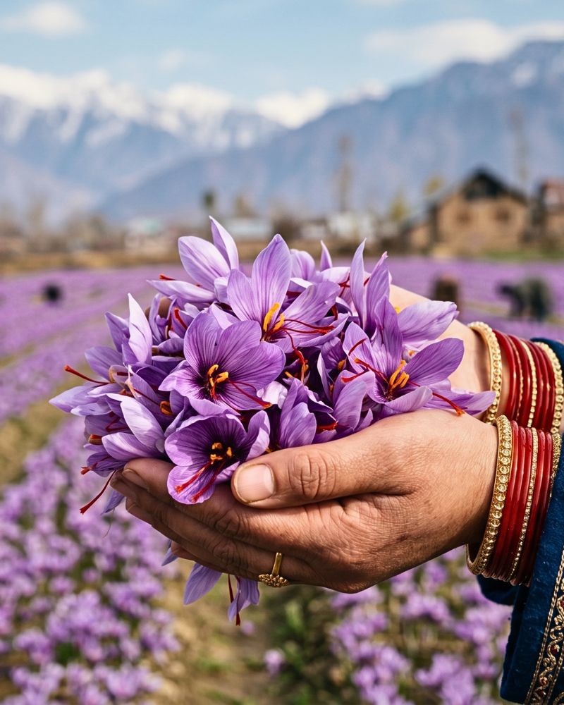 Kashmiri Saffron Crocus Detail